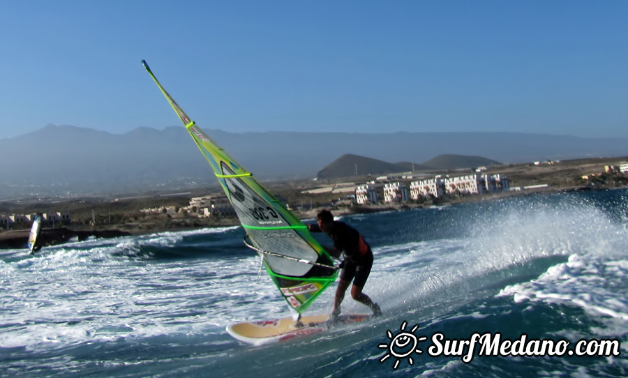 Windsurfing on Playa del Cabezo in El Medano on Tenerife