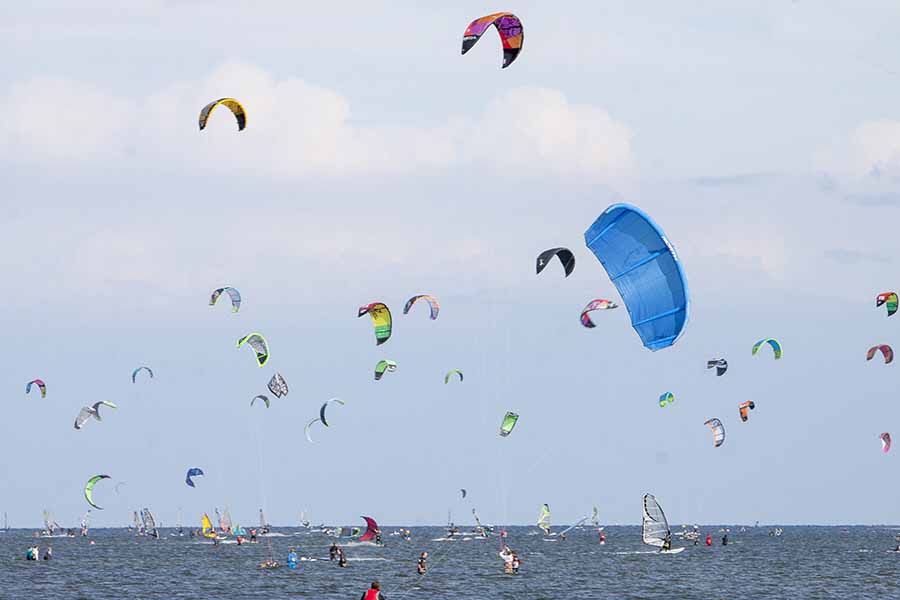 Windsurfing i kitesurfing na Pwyspie Helskim