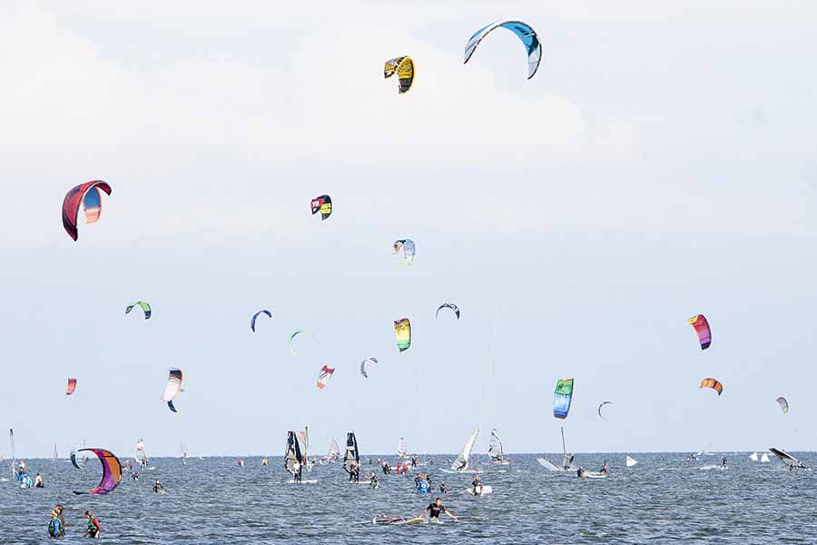 Windsurfing i kitesurfing na Pwyspie Helskim