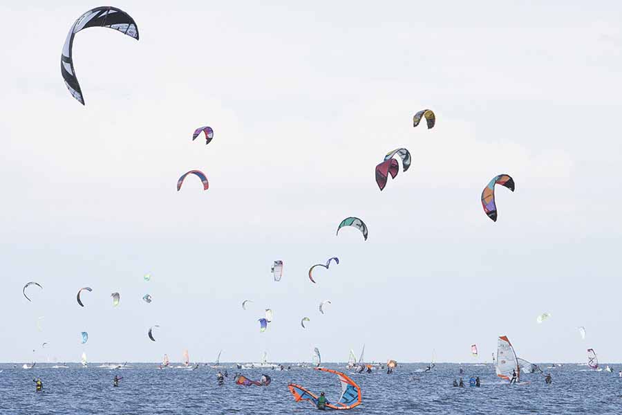 Windsurfing i kitesurfing na Pwyspie Helskim