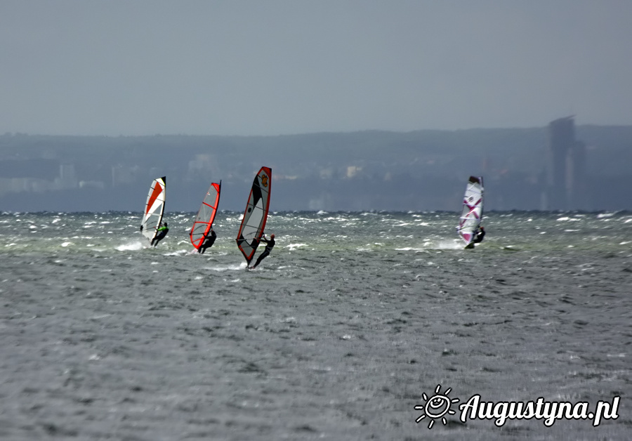 Wiatr W 5 Bf, czyli windsurfing i kitesurfing 01.09.2013 w Jastarni na Pwyspie Helskim