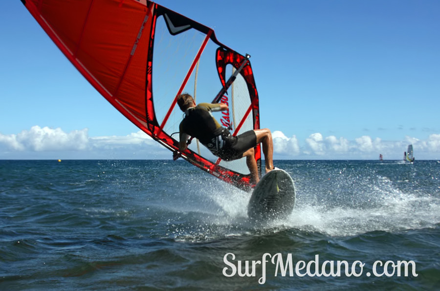 3 in 1 = surfing + kiteboarding + windsurfing in 1 day on Tenerife