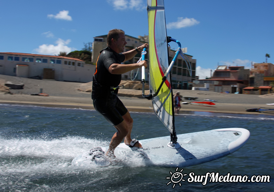 3 in 1 = surfing + kiteboarding + windsurfing in 1 day on Tenerife