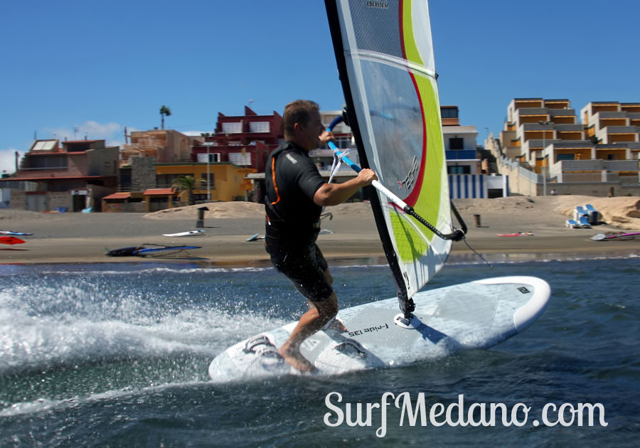 3 in 1 = surfing + kiteboarding + windsurfing in 1 day on Tenerife