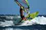 Windsurfing and kitesurfing at Muelle Harbour Wall in El Medano Tenerife