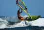 Windsurfing and kitesurfing at Muelle Harbour Wall in El Medano Tenerife