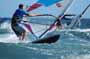 Windsurfing and kitesurfing at Muelle Harbour Wall in El Medano Tenerife