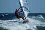 Windsurfing and kitesurfing at Muelle Harbour Wall in El Medano Tenerife