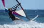 Windsurfing and kitesurfing at Muelle Harbour Wall in El Medano Tenerife