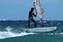 Windsurfing and kitesurfing at El Cabezo in El Medano Tenerife