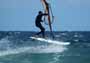 Windsurfing and kitesurfing at El Cabezo in El Medano Tenerife