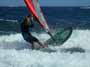 Windsurfing and kitesurfing at El Cabezo in El Medano Tenerife