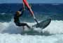 Windsurfing and kitesurfing at El Cabezo in El Medano Tenerife