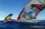 Windsurfing slalom race in El Medano Tenerife 04-01-2014