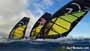 Windsurfing slalom race in El Medano Tenerife 04-01-2014