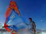 Windsurfing and kitesurfing at El Cabezo in El Medano Tenerife with Dany Bruch, Alex Mussolini, Valter Scotto, Sandro D'Alessio and others