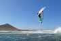 Wave riding and back looping at Playa Sur in El Medano