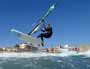 Wave riding and back looping at Playa Sur in El Medano