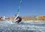 Wave riding and back looping at Playa Sur in El Medano