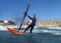 Wave riding and back looping at Playa Sur in El Medano