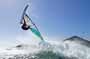 Wave riding and back looping at Playa Sur in El Medano