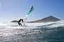 Wave riding and back looping at Playa Sur in El Medano