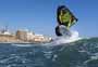 Wave riding and back looping at Playa Sur in El Medano