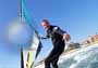 Wave riding and back looping at Playa Sur in El Medano