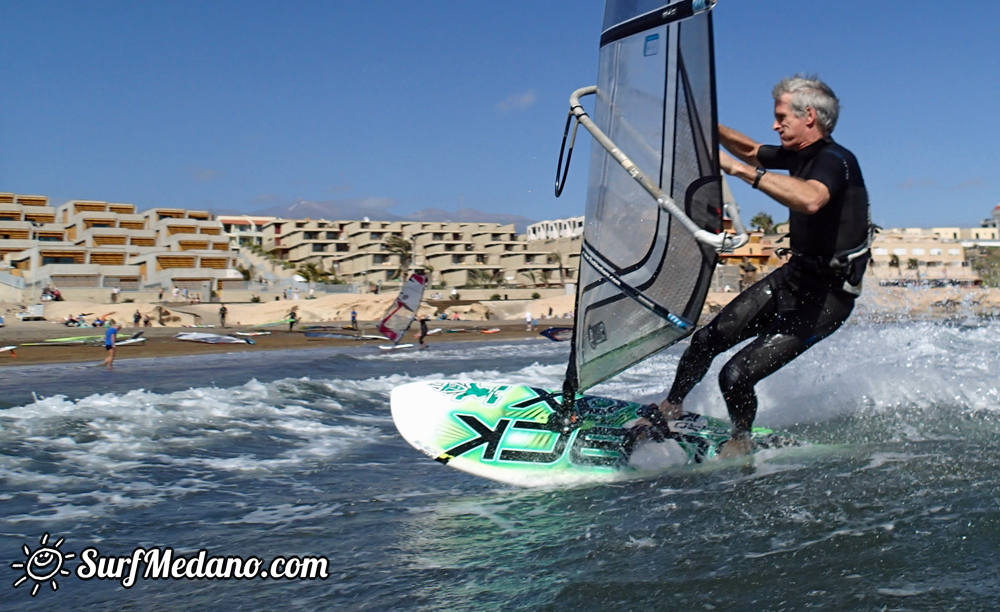 Light wind fun at Playa Sur in El Medano Tenerife