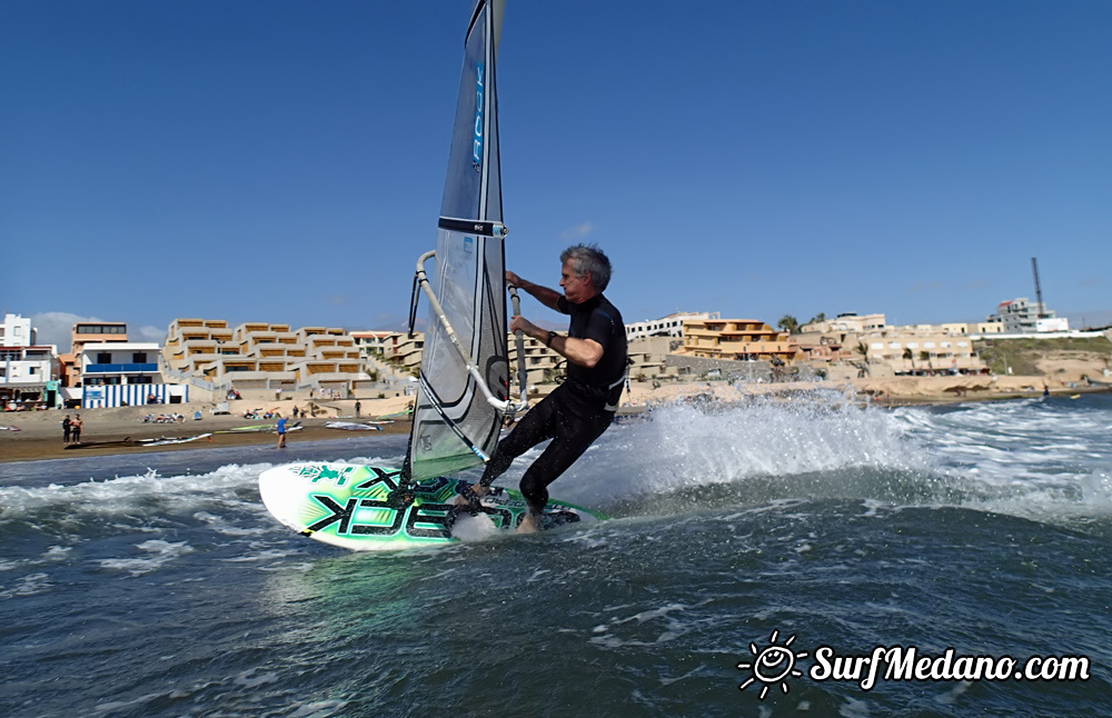 Light wind fun at Playa Sur in El Medano Tenerife