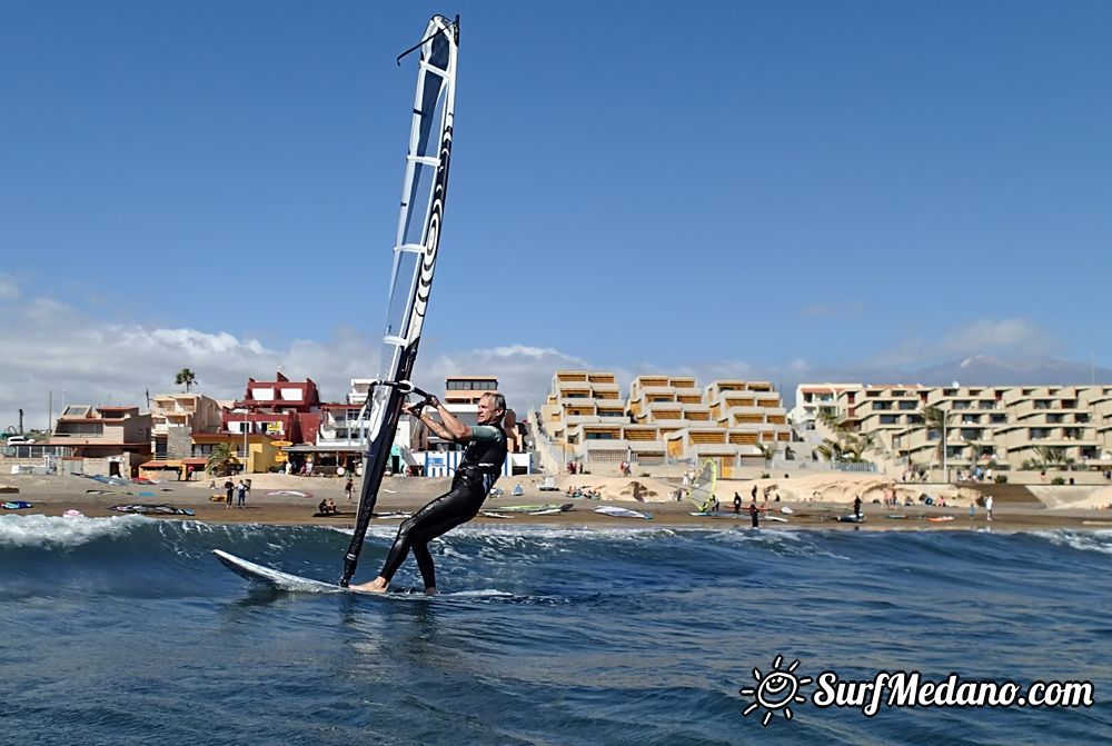 Light wind fun at Playa Sur in El Medano Tenerife