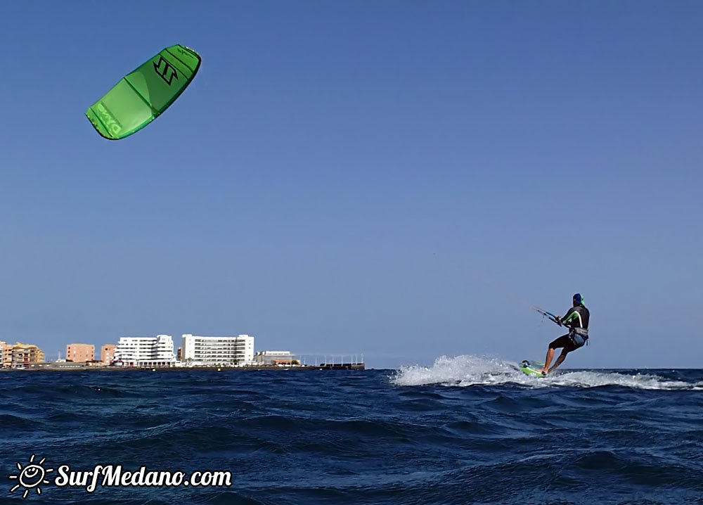 Slalom and kiterace jibe gybe with POINT-7 Andrea Cucchi, Jordy Vonk, Vincent Langer, Pascal Toselli, Christian Justesen, Kasper Juul Larsen, Blazej Blasco and Andrzej Japa Ozog in El Medano 14-02-2014  Tenerife