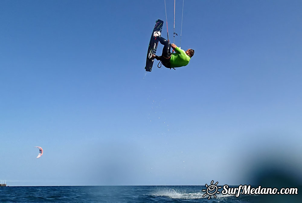 Slalom and kiterace jibe gybe with POINT-7 Andrea Cucchi, Jordy Vonk, Vincent Langer, Pascal Toselli, Christian Justesen, Kasper Juul Larsen, Blazej Blasco and Andrzej Japa Ozog in El Medano 14-02-2014  Tenerife
