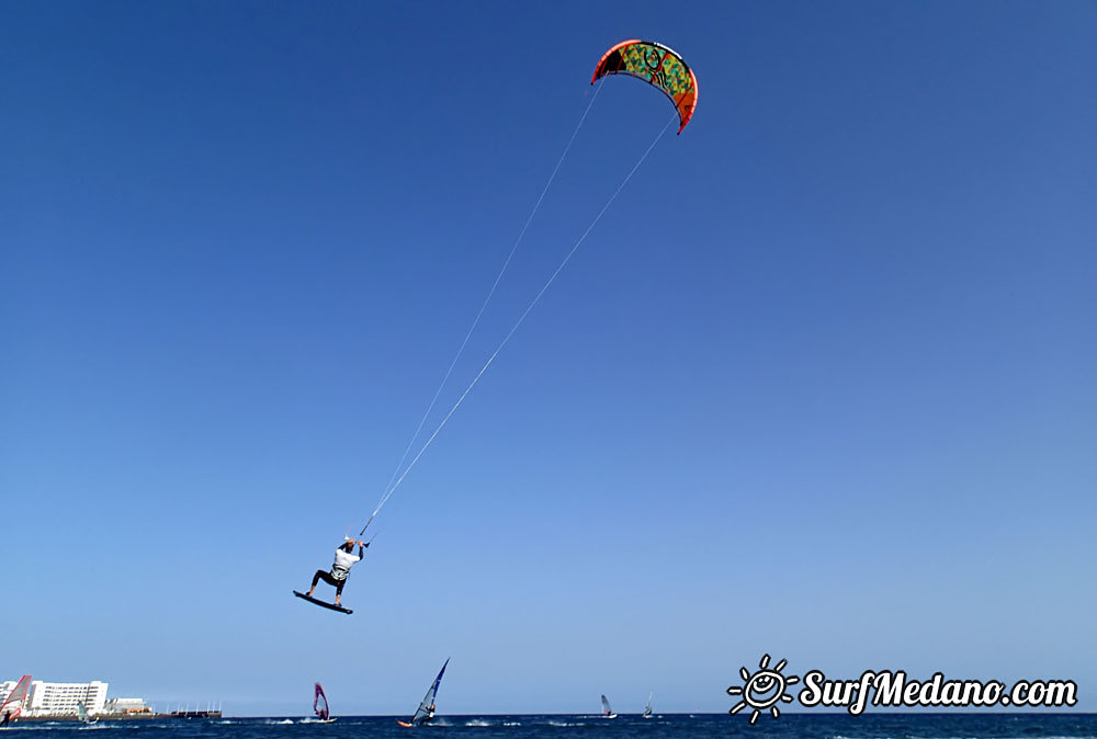 Slalom and kiterace jibe gybe with POINT-7 Andrea Cucchi, Jordy Vonk, Vincent Langer, Pascal Toselli, Christian Justesen, Kasper Juul Larsen, Blazej Blasco and Andrzej Japa Ozog in El Medano 14-02-2014  Tenerife