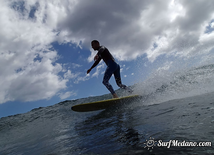 Surfing at Playa Cabezo in El Medano Tenerife 16-02-2014 Tenerife