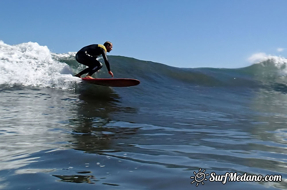 SUP and Surfing at Playa Cabezo in El Medano Tenerife 17-02-2014 Tenerife