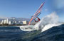 Wave riding at Harbour Wall aka Muelle in El Medano Tenerife