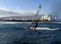 Wave riding at Harbour Wall aka Muelle in El Medano Tenerife