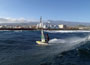 Wave riding at Harbour Wall aka Muelle in El Medano Tenerife