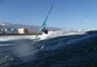 Wave riding at Harbour Wall aka Muelle in El Medano Tenerife