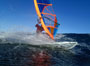 Wave riding at Harbour Wall aka Muelle in El Medano Tenerife