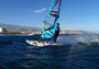 Wave riding at Harbour Wall aka Muelle in El Medano Tenerife