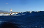 Wave riding at Harbour Wall aka Muelle in El Medano Tenerife