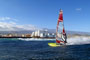 Wave riding at Harbour Wall aka Muelle in El Medano Tenerife