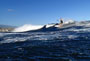 Wave riding at Harbour Wall aka Muelle in El Medano Tenerife