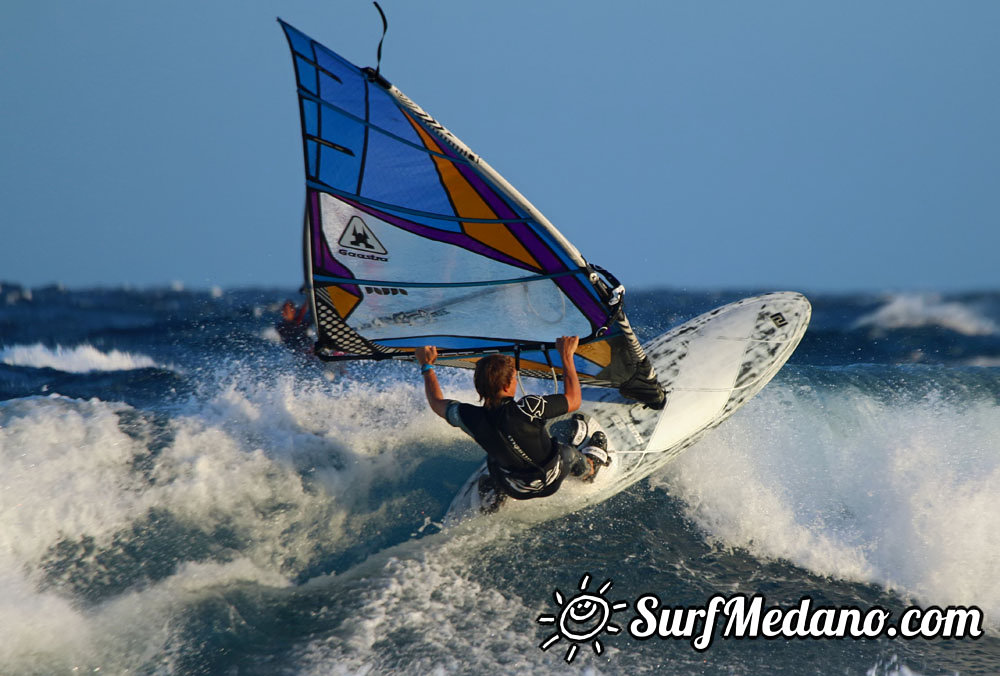 Polish'ing the Harbour Wall in El Medano Tenerife