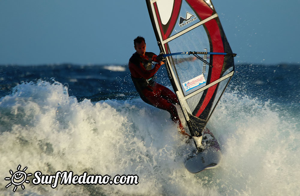 Polish'ing the Harbour Wall in El Medano Tenerife