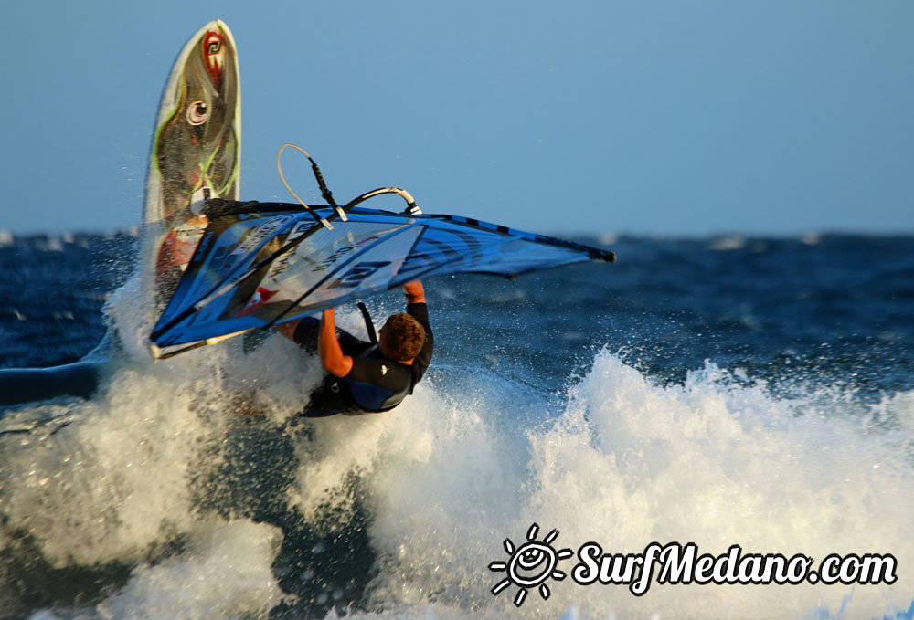 Polish'ing the Harbour Wall in El Medano Tenerife