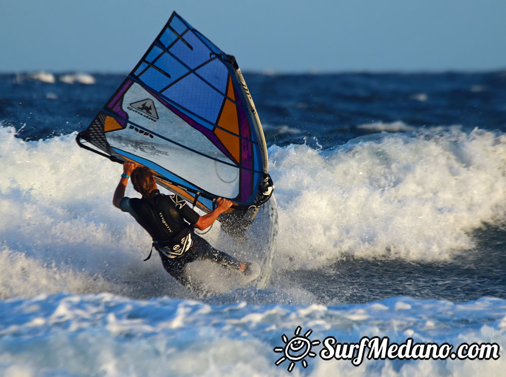 Polish'ing the Harbour Wall in El Medano Tenerife