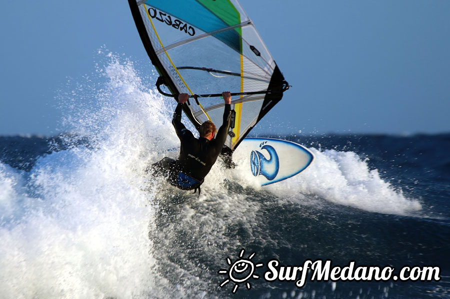 Windsurfing in El Medano 28-02-2014 with Maciek Rutkowski MR23, Colin Whippy Dixon,Andrea Cucchi, Matteo Iachino, Adam Lewis, Mark Hosegood and Andre Ludewig 